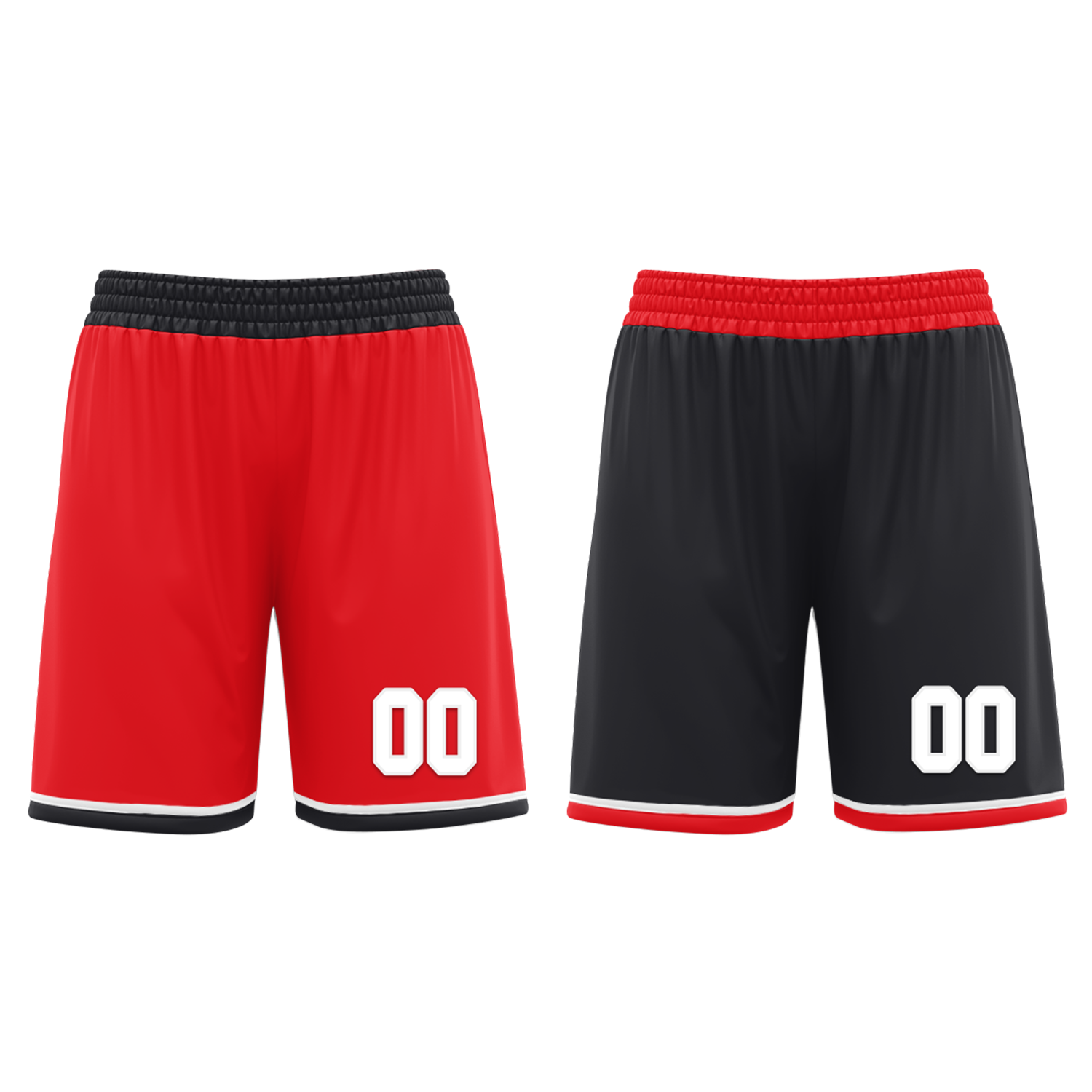 Custom Red Black Classic Style Reversible Basketball Uniform Personalized Ordinary BBJR-D017025