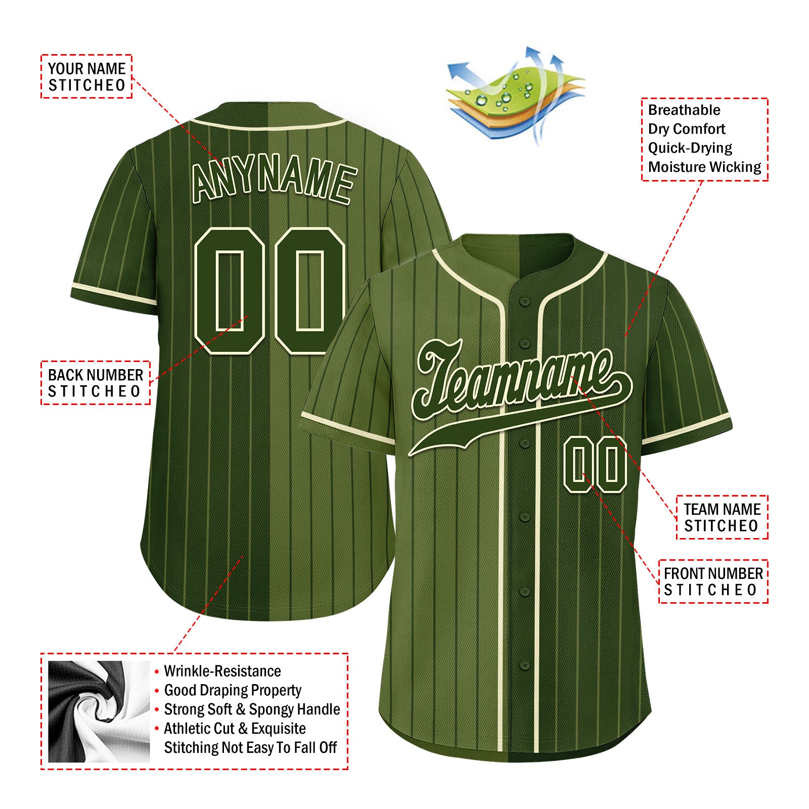 Custom Stripe Fashion Personalized Authentic Baseball Jersey BSBJ01-E06043-21