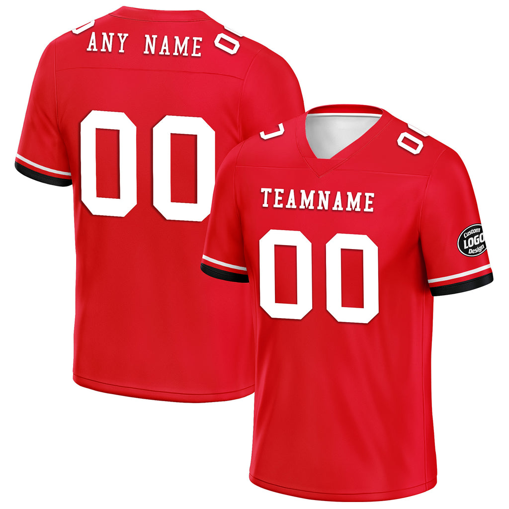 Custom Red Houston Personalized Authentic Football Jersey FBJ02-D020263-12