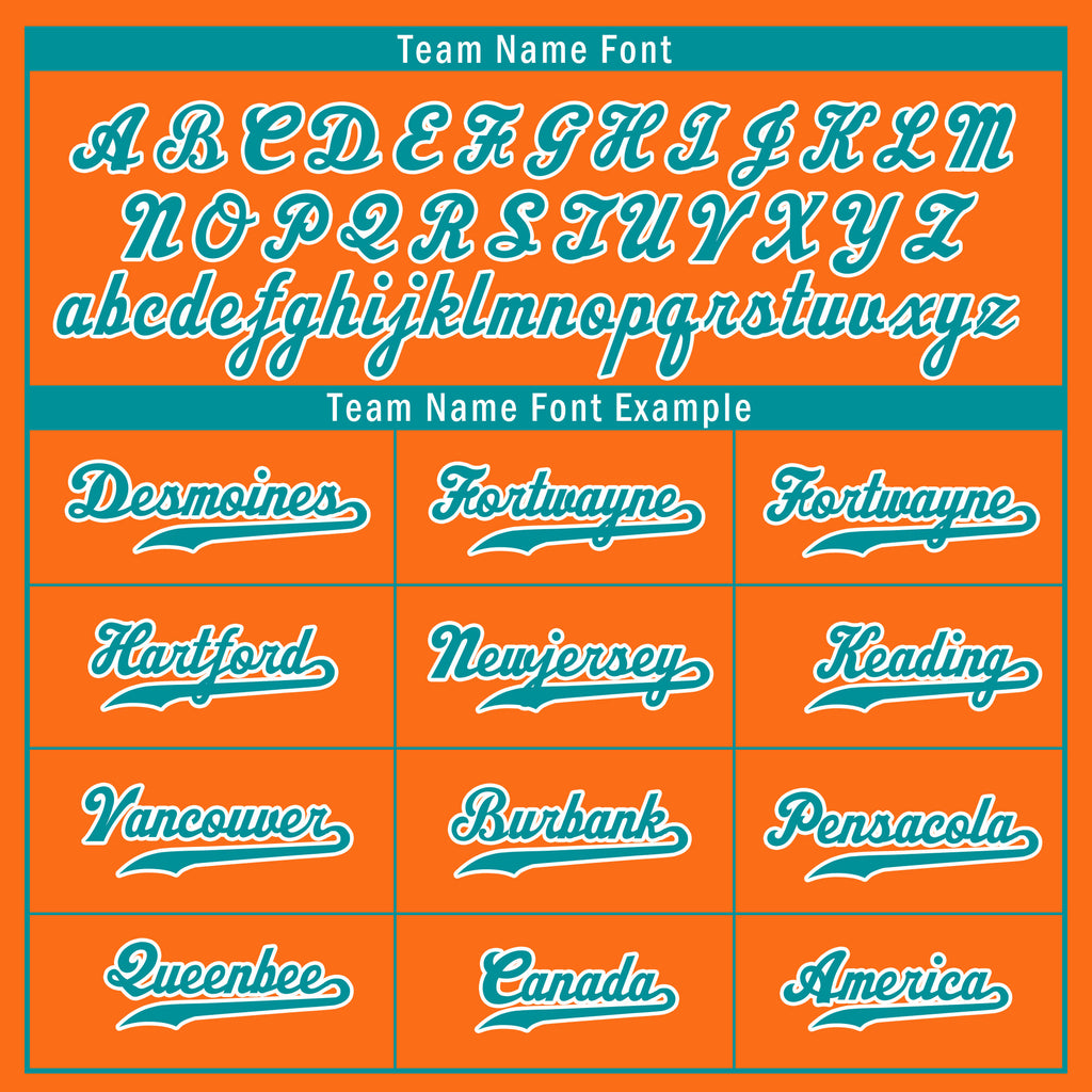 Custom Orange Classic Style Cyan Personalized Authentic Baseball Jersey UN002-bd0b00d8-e
