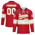 Custom Red White Personalized Hockey Jersey HCKJ01-D0a70ae