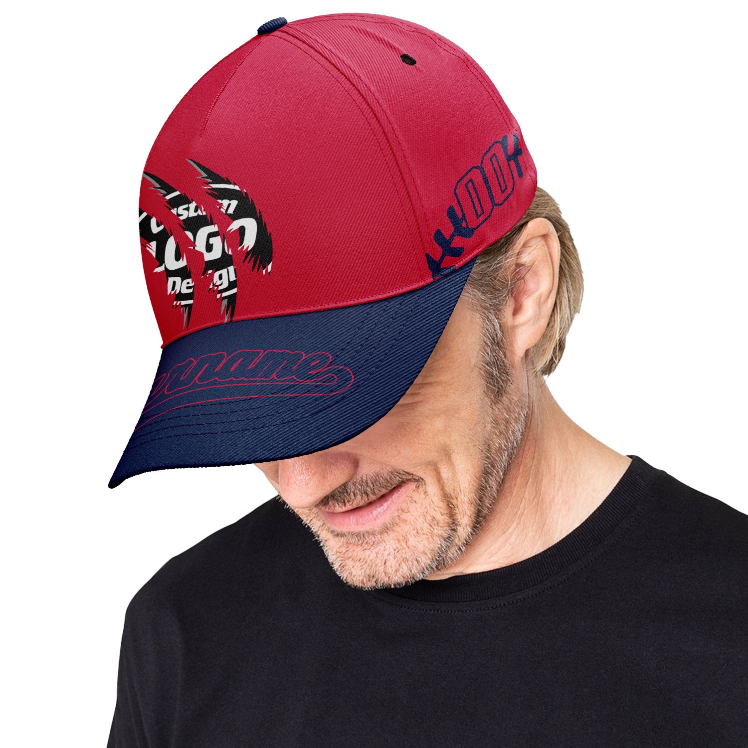Custom Hat Sport Design Cap Stitched Adjustable Personalized YW061-E025019-3