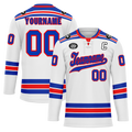 Custom White Blue Personalized Hockey Jersey HCKJ01-D0a7008