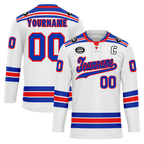 Custom White Blue Personalized Hockey Jersey HCKJ01-D0a7008