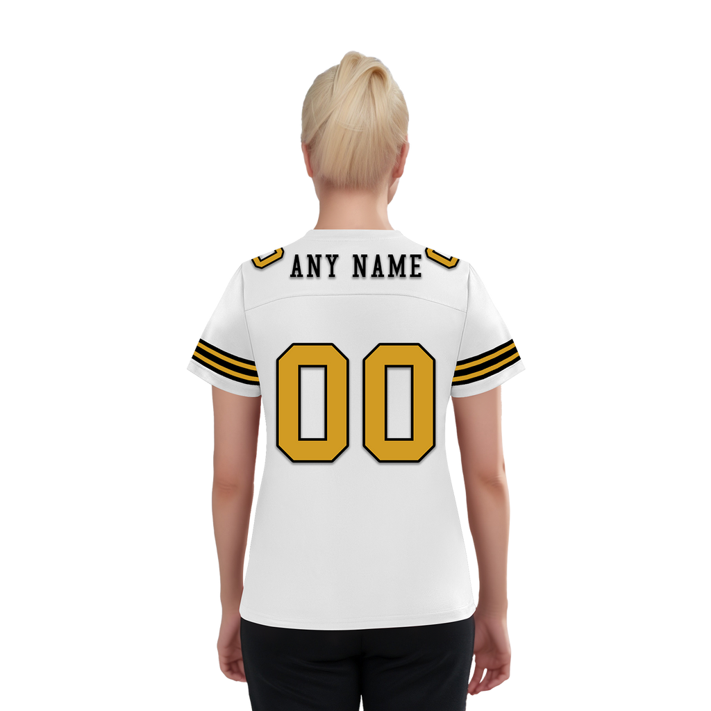 Custom White Classic Style Personalized Authentic Football Jersey FBJ02-bd0a70a0