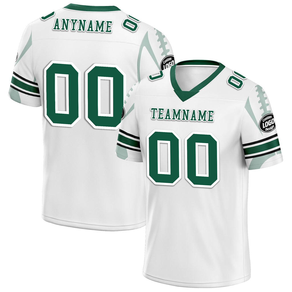 Custom White New York Personalized Authentic Football Jersey FBJ02-D025033-30