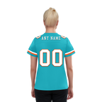 Custom Cyan Classic Style Personalized Authentic Football Jersey FBJ02-bd0a70ba
