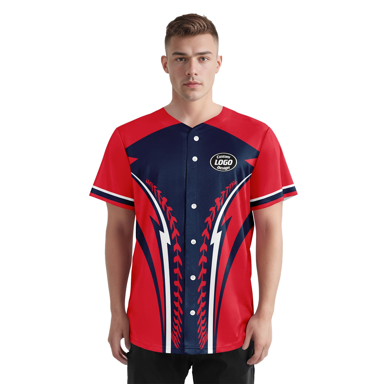 Custom Personalized Authentic Baseball Jersey BSBJ01-E023019-18