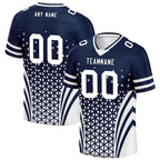 Custom Blue White Texas Football Jersey and Sports Shoes Combo Offer Personalized Combo ZH-D023031-9
