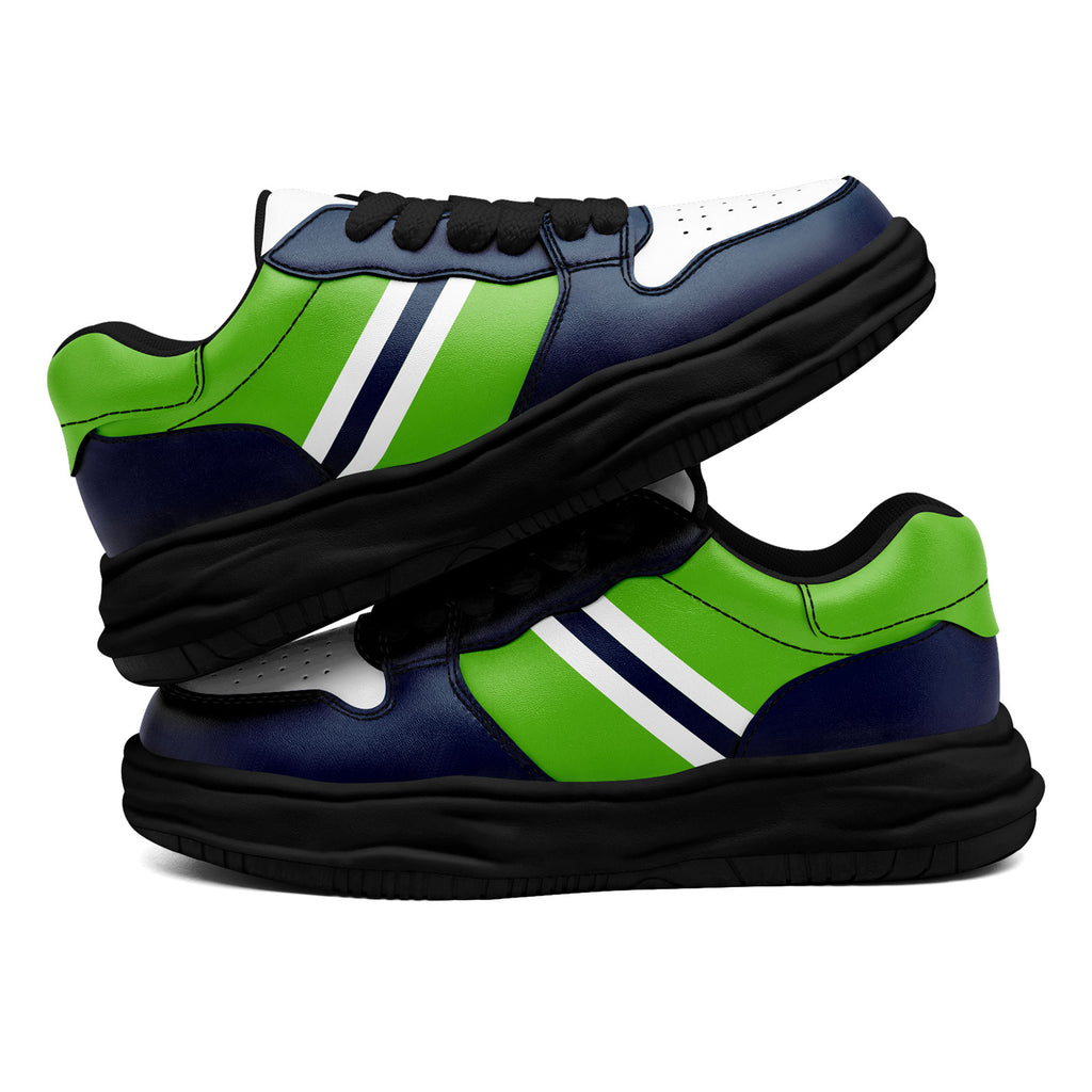 Custom Blue Green Seattle Shoes Personalized Sneaker FN032-D020389-27