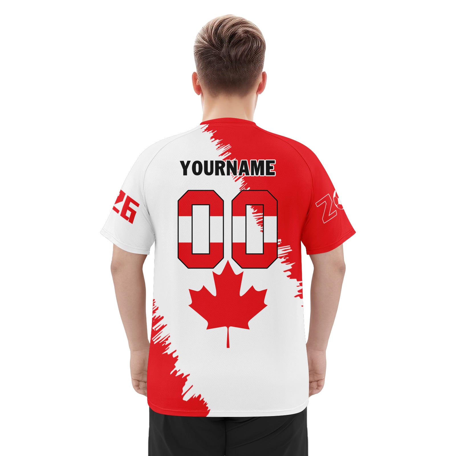 Custom Canada 2026 World Cup Football Shirt Customized Soccer Jersey for Fans Add Your Name & Number FZ190-F023094-1