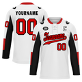 Custom White Black Personalized Hockey Jersey HCKJ01-D0a70a9