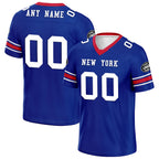 Custom Royal New York Personalized Authentic Football Jersey FBJ02-D020256-11