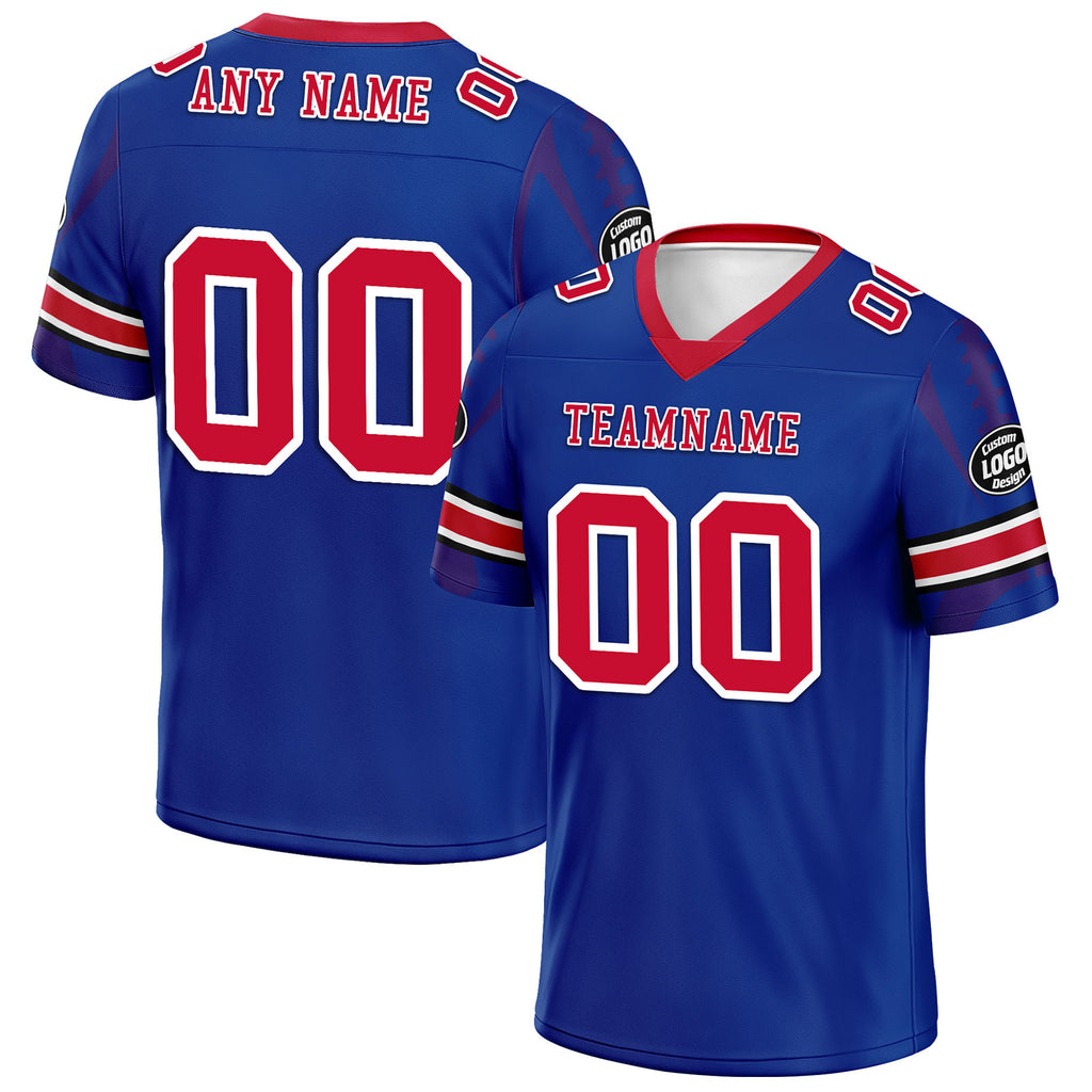 Custom Blue Buffalo Personalized Authentic Football Jersey FBJ02-D025033-5