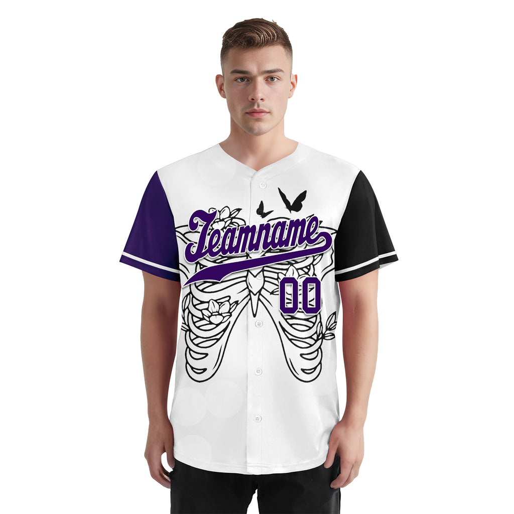 Custom Gothic Personalized Authentic Baseball Jersey BSBJ01-E06006
