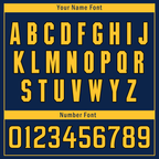 Custom Blue Classic Style Yellow Personalized Authentic Baseball Jersey BSBJ01-bd0fada