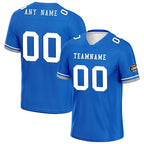 Custom Blue Gray Detroit Football Jersey and Firesoul Sports Shoes Combo Offer Personalized Combo ZH-D020273-11
