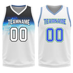 Custom Gradient Blue White Minnesota City Edition Personalized Reversible Basketball Set Sports Basketball Jersey BBJ01R-D0610-18