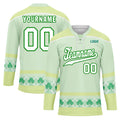 Custom Four-leaf clover Personalized Hockey Jersey HCKJ01-E0615-10