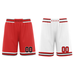 Custom Red White Classic Style Reversible Basketball Uniform Personalized Ordinary BBJR-D017005