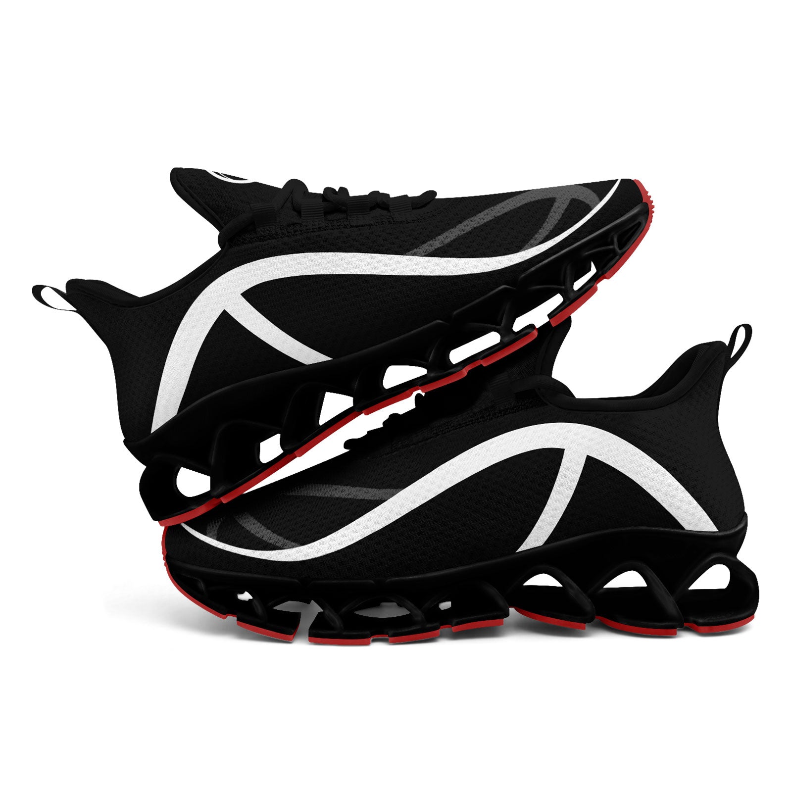 Custom Black White Maxsoul Shoes Personalized Sneaker FN003XD-D020391-15