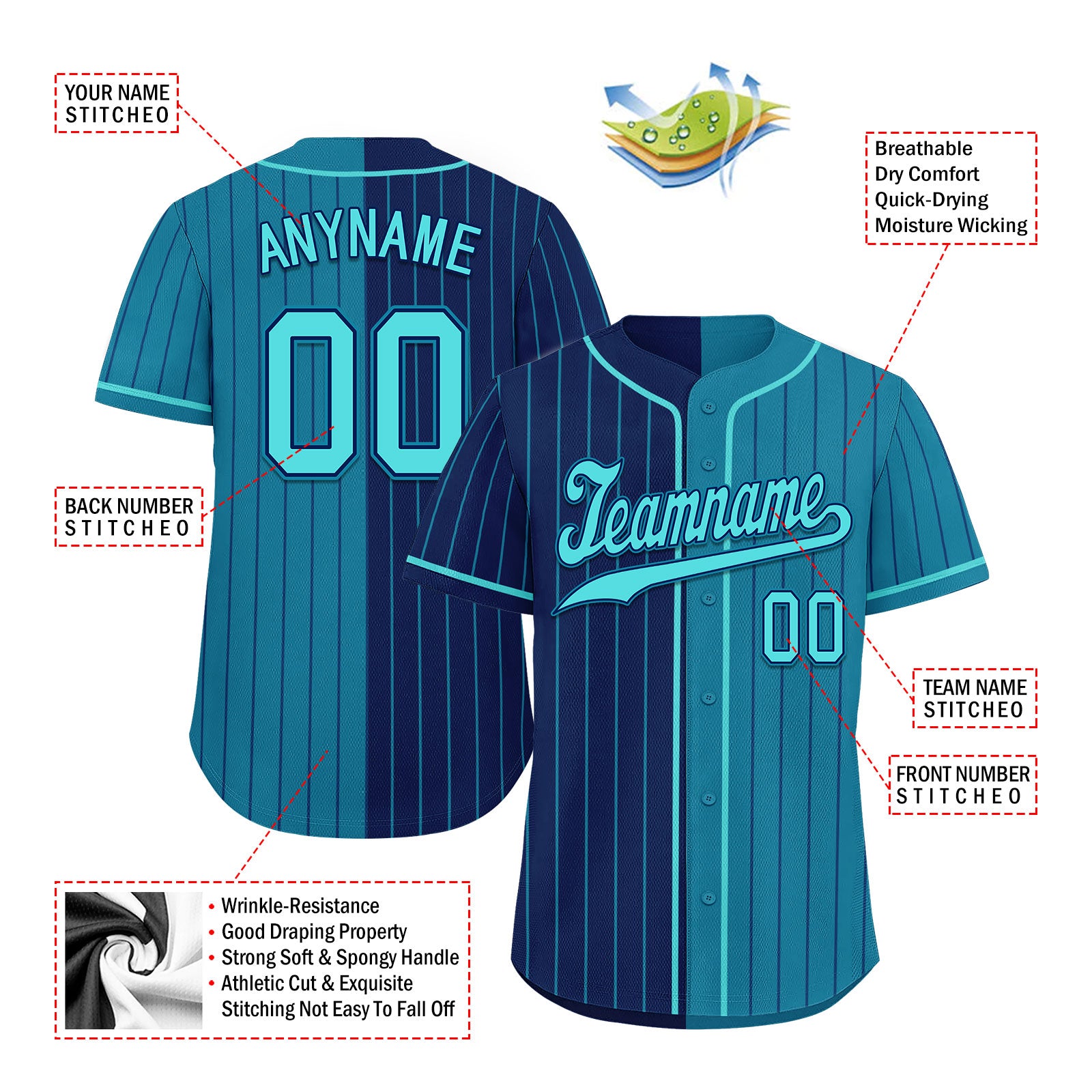 Custom Stripe Fashion Personalized Authentic Baseball Jersey BSBJ01-E06043-19