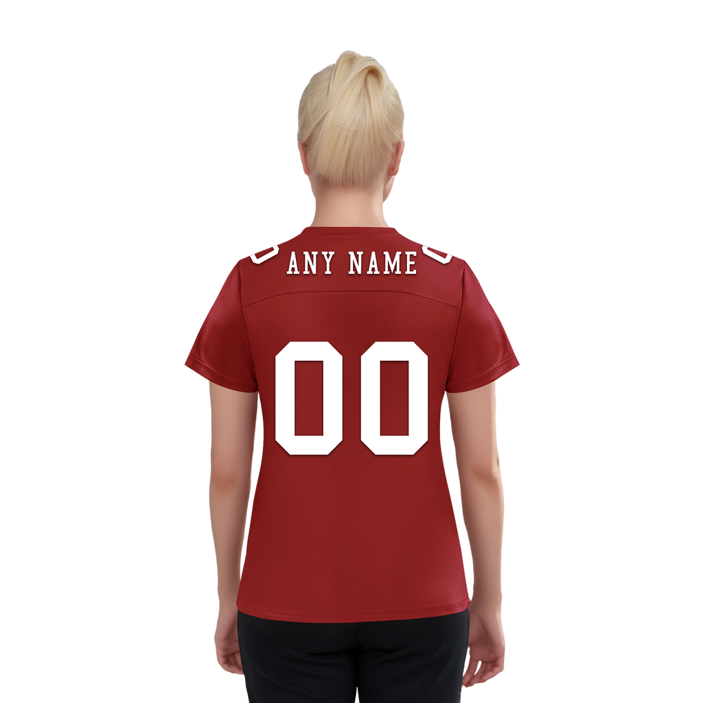 Custom Red Classic Style Personalized Authentic Football Jersey FBJ02-bd0a700a