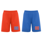 Custom Orange Blue Classic Style Reversible Basketball Uniform Personalized Ordinary BBJR-D017040