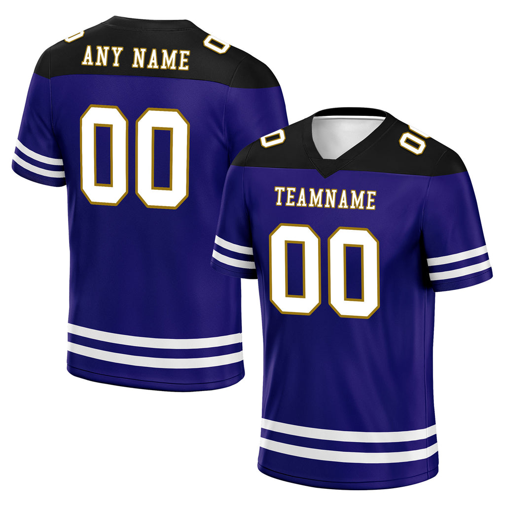 Custom Baltimore Personalized Authentic Football Jersey FBJ02-E0607-5