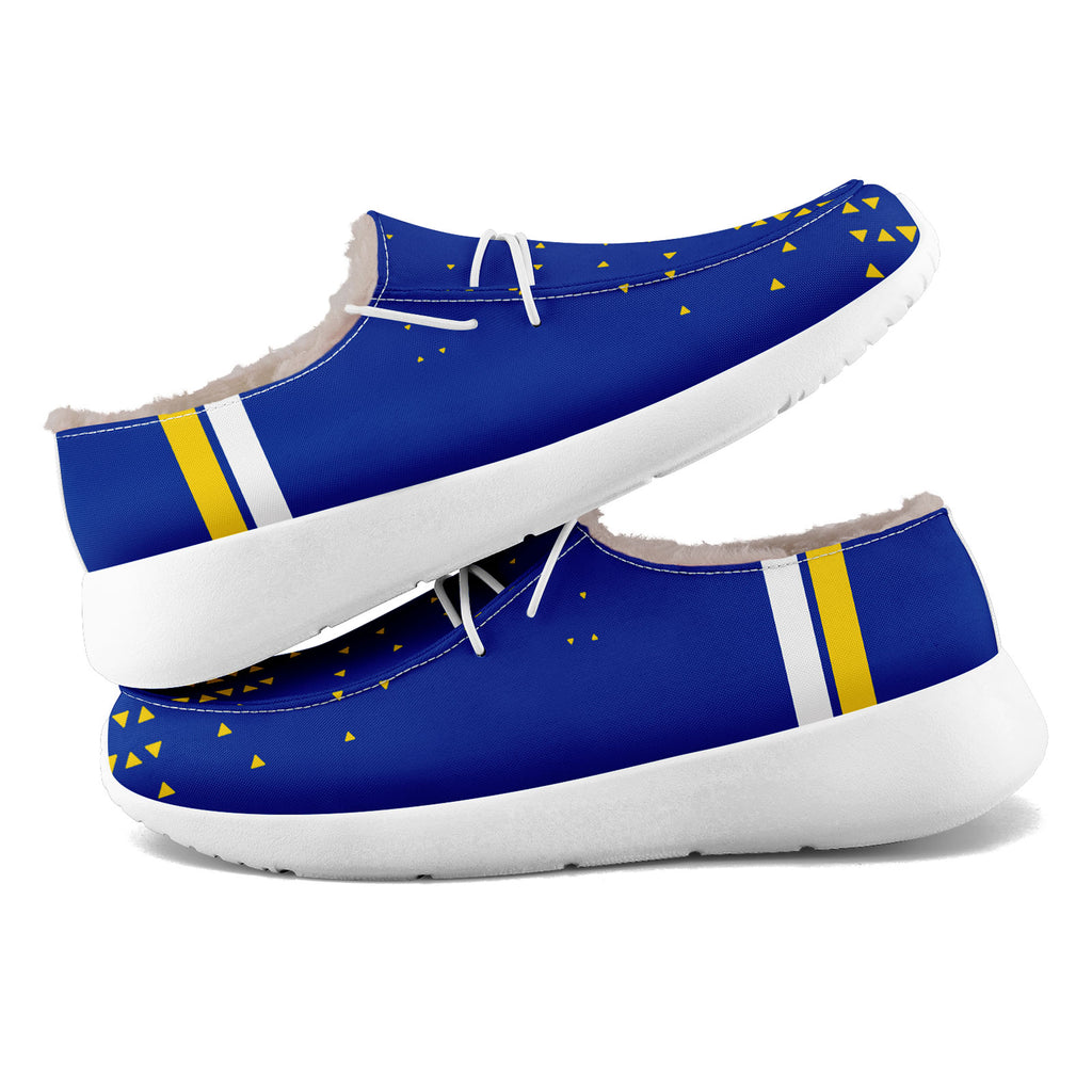 Custom Blue Yellow Los Angeles Shoes Personalized Sneaker FN042-D020279-15