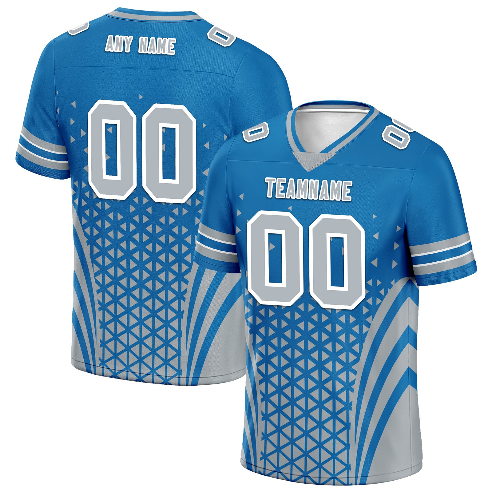 Custom Blue White Michigan Football Jersey and Sports Shoes Combo Offer Personalized Combo ZH-D023031-11