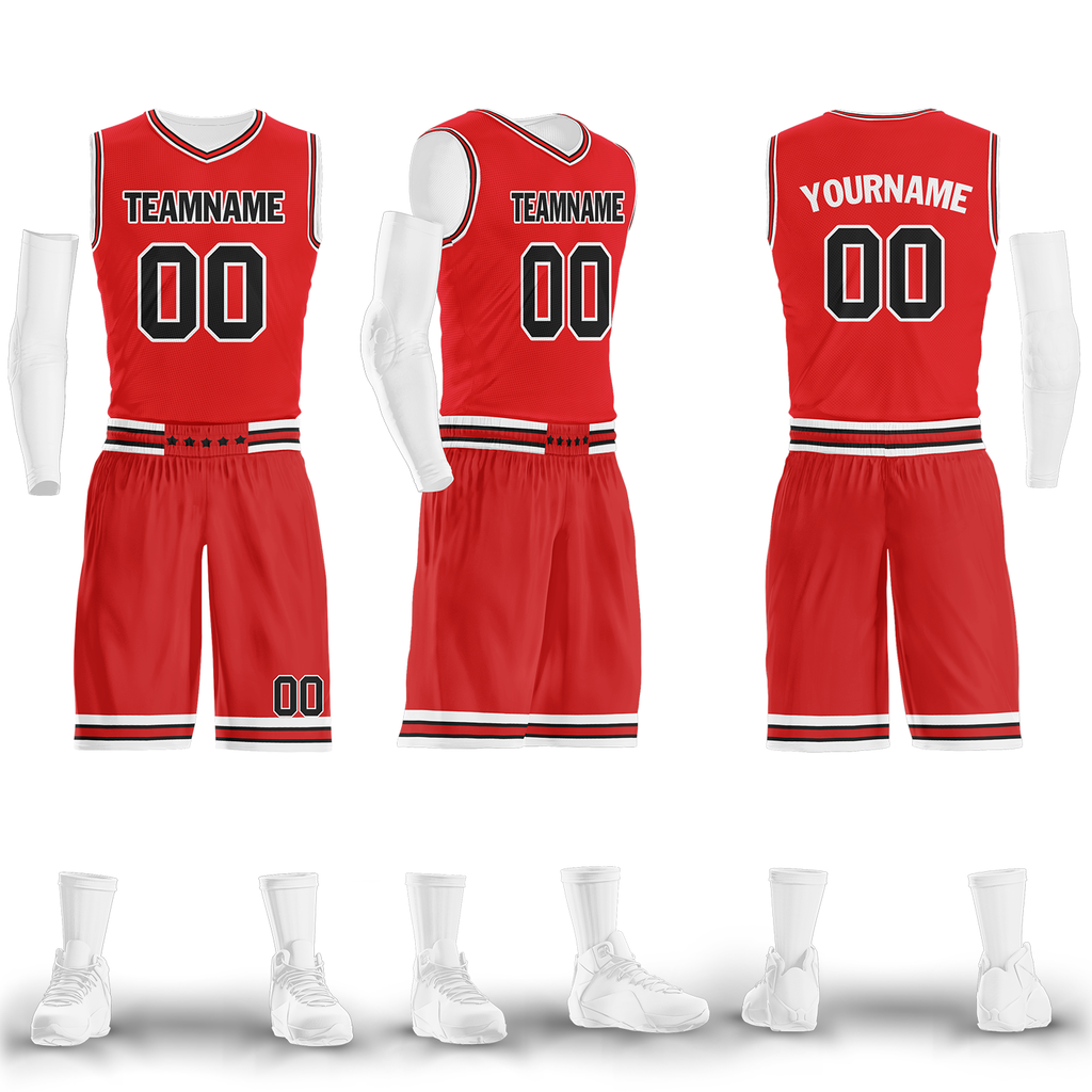 Custom Red Classic Style Sports Uniform Basketball Jersey BBJ01-bd0a700e