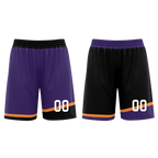 Custom Purple Black Classic Style Reversible Basketball Uniform Personalized Ordinary BBJR-D017058