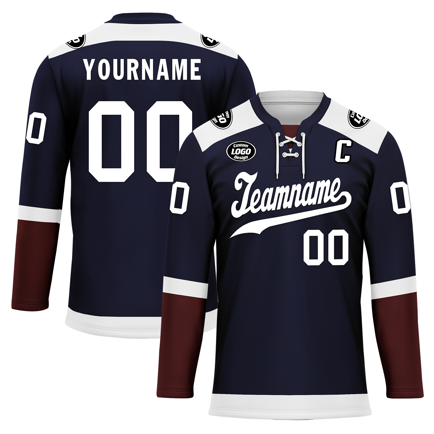 Custom Blue Personalized Hockey Jersey HCKJ01-D0a70eb