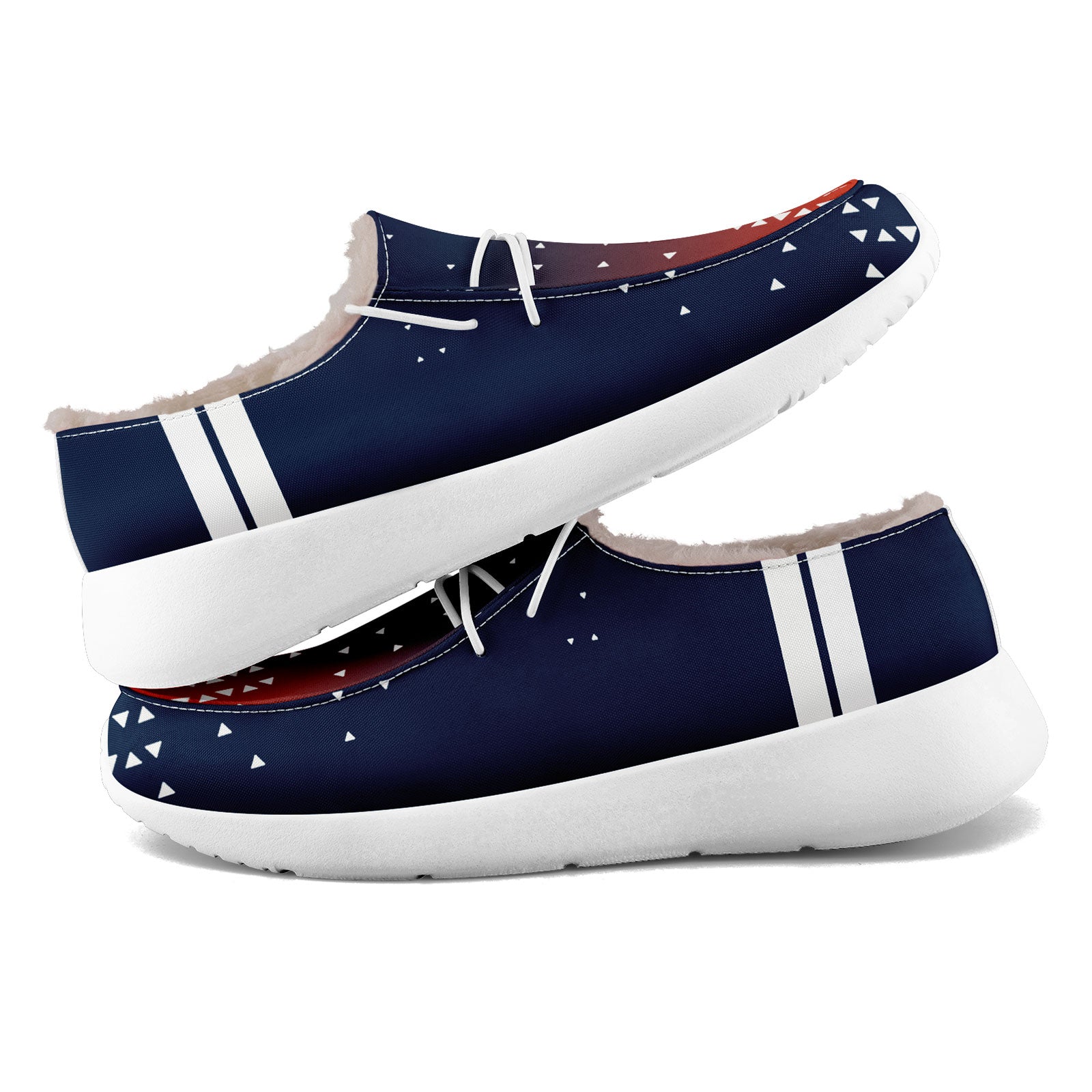 Custom Blue White Denver Shoes Personalized Sneaker FN042-D020279-10
