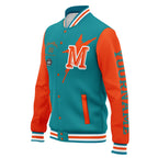 Custom Blue Orange Miami Jacket and Sports Shoes Combo Offer Personalized Combo ZH-D020294-24