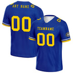 Custom Blue Los Angeles Personalized Authentic Football Jersey FBJ02-D020263-15