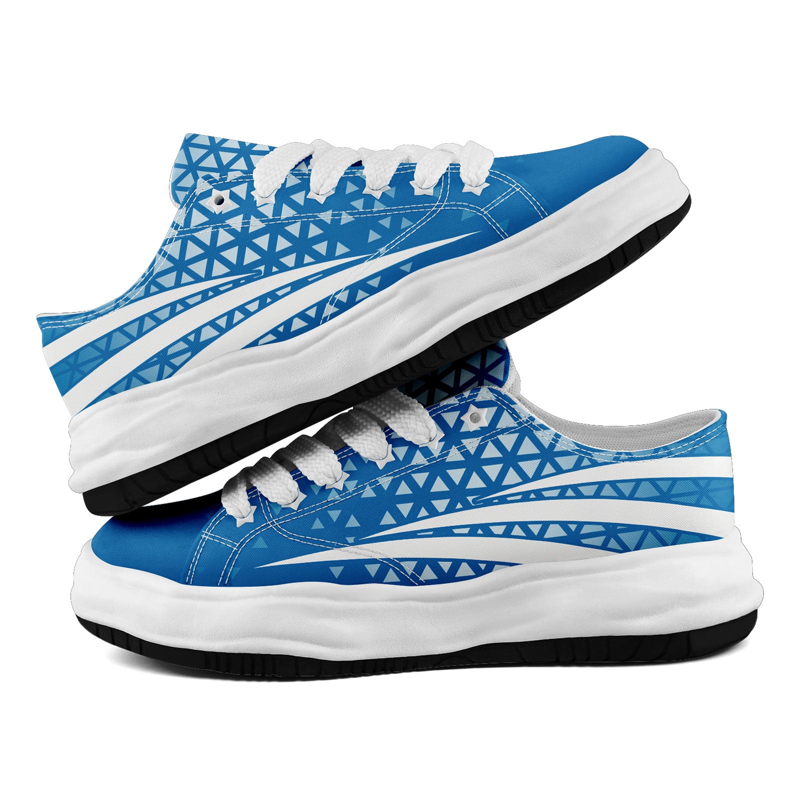 Custom Blue White Michigan Football Jersey and Sports Shoes Combo Offer Personalized Combo ZH-D023031-11