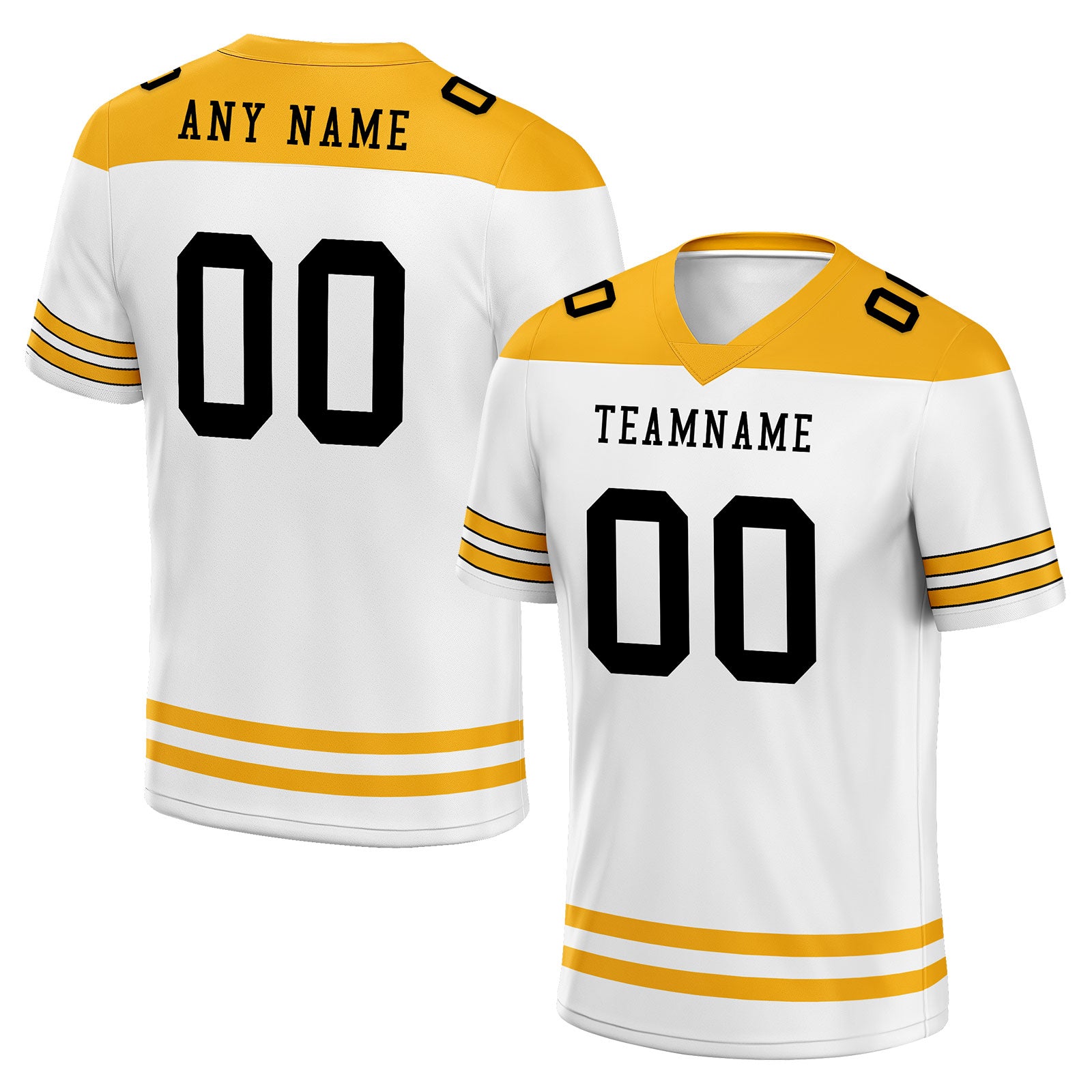 Custom Pittsburgh Personalized Authentic Football Jersey FBJ02-E0607-7