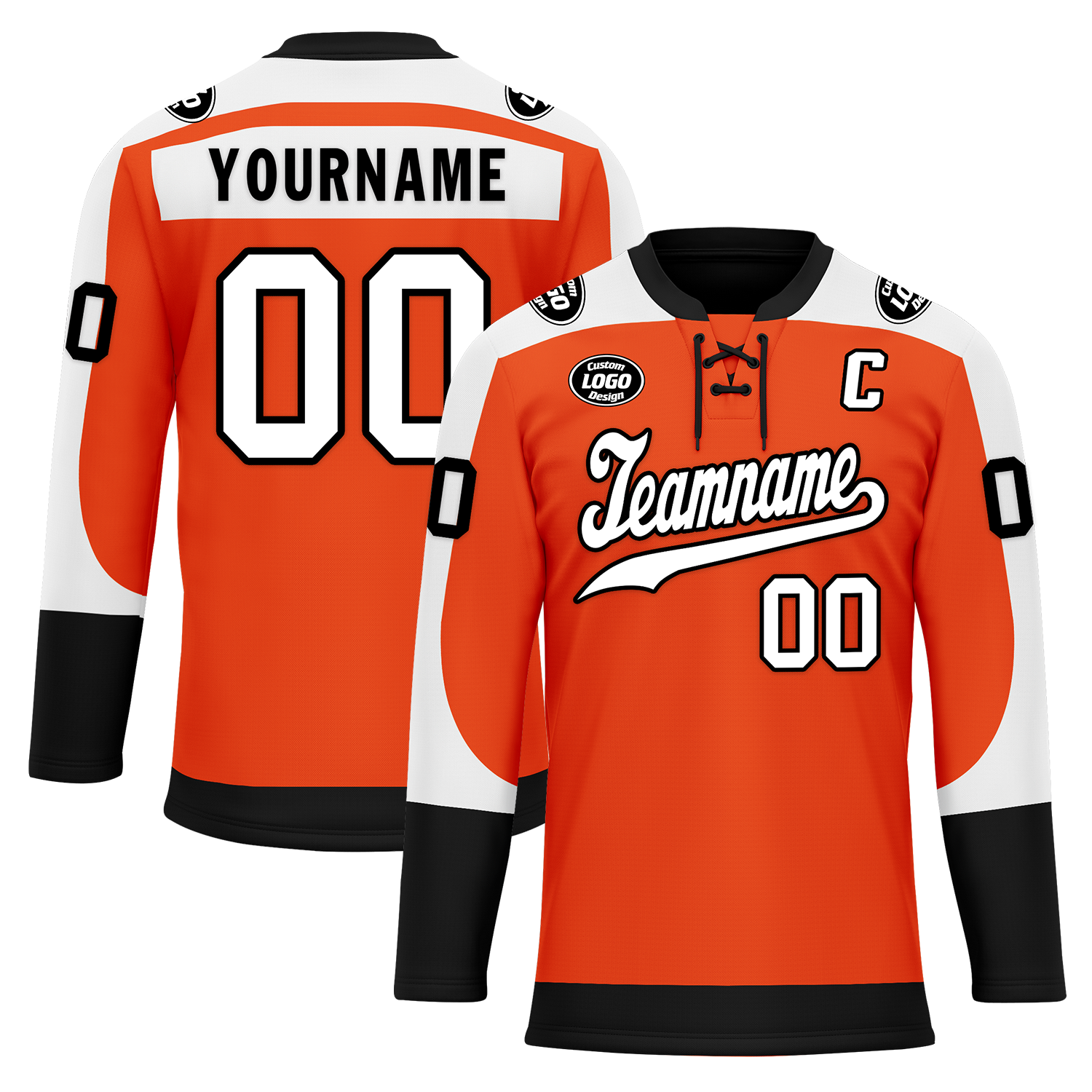 Custom Orange Personalized Hockey Jersey HCKJ01-D0a70ed
