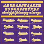 Custom Purple Classic Style Yellow Personalized Authentic Baseball Jersey UN002-bd0b00d8-bb