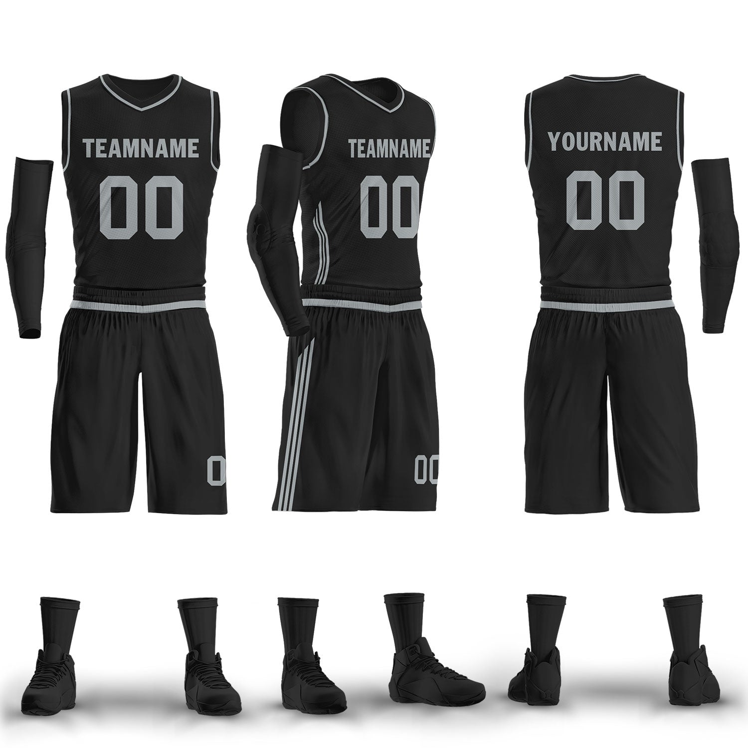 Custom Black Classic Style Sports Uniform Basketball Jersey BBJ01-D020105-18