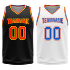 Custom Black Blue Orange White Oklahoma City City Edition Personalized Reversible Basketball Set Sports Basketball Jersey BBJ01R-D0610-21