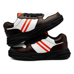 Custom Brown Orange Cleveland Shoes Personalized Sneaker FN032-D020389-8