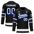 Custom Black Grey Personalized Hockey Jersey HCKJ01-D0a70ba