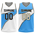 Custom Blue White Atlanta City Edition Personalized Reversible Basketball Set Sports Basketball Jersey BBJ01R-D0610-1
