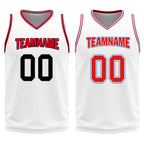 Custom Red White Black Houston City Edition Personalized Reversible Basketball Set Sports Basketball Jersey BBJ01R-D0610-11