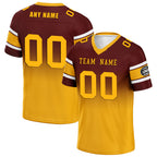Custom Red Yellow Washington Personalized Authentic Football Jersey FBJ02-D020249-31