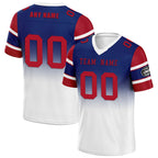 Custom Blue White New York Football Jersey and Hat Combo Offer Personalized Combo ZH-D020326-21