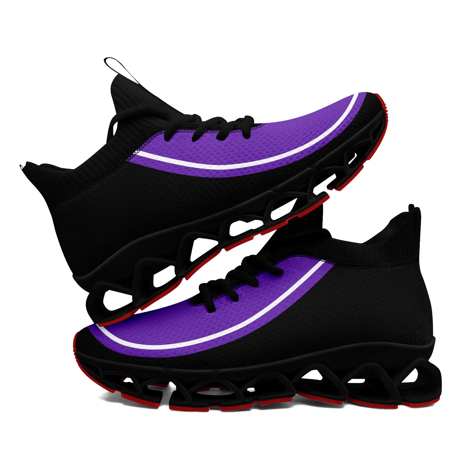 Custom Purple Black Maxsoul Shoes Personalized Sneaker FN030XD-D020388-15